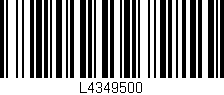 Código de barras (EAN, GTIN, SKU, ISBN): 'L4349500'