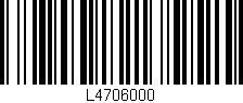 Código de barras (EAN, GTIN, SKU, ISBN): 'L4706000'
