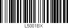 Código de barras (EAN, GTIN, SKU, ISBN): 'L5001BX'