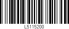 Código de barras (EAN, GTIN, SKU, ISBN): 'L5115200'