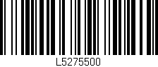 Código de barras (EAN, GTIN, SKU, ISBN): 'L5275500'