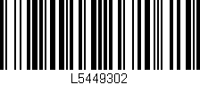 Código de barras (EAN, GTIN, SKU, ISBN): 'L5449302'