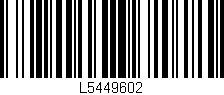 Código de barras (EAN, GTIN, SKU, ISBN): 'L5449602'