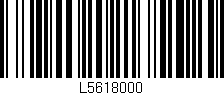 Código de barras (EAN, GTIN, SKU, ISBN): 'L5618000'