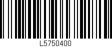Código de barras (EAN, GTIN, SKU, ISBN): 'L5750400'