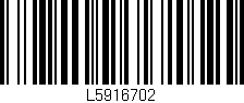Código de barras (EAN, GTIN, SKU, ISBN): 'L5916702'