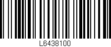 Código de barras (EAN, GTIN, SKU, ISBN): 'L6438100'