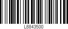 Código de barras (EAN, GTIN, SKU, ISBN): 'L6843500'