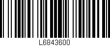 Código de barras (EAN, GTIN, SKU, ISBN): 'L6843600'