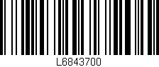 Código de barras (EAN, GTIN, SKU, ISBN): 'L6843700'