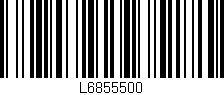 Código de barras (EAN, GTIN, SKU, ISBN): 'L6855500'