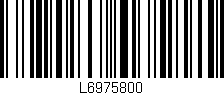 Código de barras (EAN, GTIN, SKU, ISBN): 'L6975800'