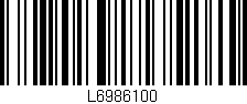Código de barras (EAN, GTIN, SKU, ISBN): 'L6986100'
