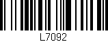 Código de barras (EAN, GTIN, SKU, ISBN): 'L7092'