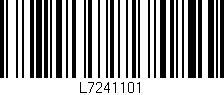 Código de barras (EAN, GTIN, SKU, ISBN): 'L7241101'