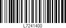 Código de barras (EAN, GTIN, SKU, ISBN): 'L7241400'