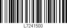 Código de barras (EAN, GTIN, SKU, ISBN): 'L7241500'