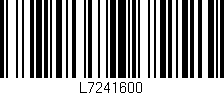 Código de barras (EAN, GTIN, SKU, ISBN): 'L7241600'
