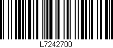Código de barras (EAN, GTIN, SKU, ISBN): 'L7242700'