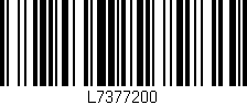 Código de barras (EAN, GTIN, SKU, ISBN): 'L7377200'