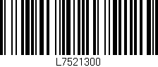 Código de barras (EAN, GTIN, SKU, ISBN): 'L7521300'