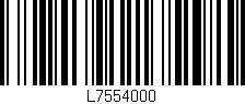 Código de barras (EAN, GTIN, SKU, ISBN): 'L7554000'