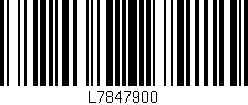 Código de barras (EAN, GTIN, SKU, ISBN): 'L7847900'