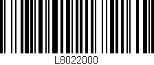 Código de barras (EAN, GTIN, SKU, ISBN): 'L8022000'