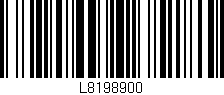 Código de barras (EAN, GTIN, SKU, ISBN): 'L8198900'