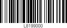 Código de barras (EAN, GTIN, SKU, ISBN): 'L8199000'