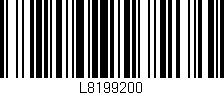 Código de barras (EAN, GTIN, SKU, ISBN): 'L8199200'