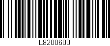 Código de barras (EAN, GTIN, SKU, ISBN): 'L8200600'