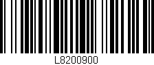 Código de barras (EAN, GTIN, SKU, ISBN): 'L8200900'
