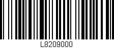 Código de barras (EAN, GTIN, SKU, ISBN): 'L8209000'