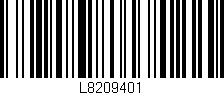 Código de barras (EAN, GTIN, SKU, ISBN): 'L8209401'
