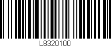 Código de barras (EAN, GTIN, SKU, ISBN): 'L8320100'