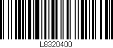 Código de barras (EAN, GTIN, SKU, ISBN): 'L8320400'