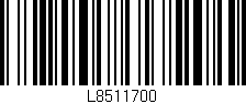 Código de barras (EAN, GTIN, SKU, ISBN): 'L8511700'