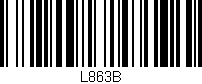 Código de barras (EAN, GTIN, SKU, ISBN): 'L863B'