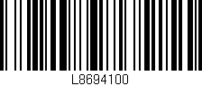 Código de barras (EAN, GTIN, SKU, ISBN): 'L8694100'