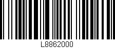 Código de barras (EAN, GTIN, SKU, ISBN): 'L8862000'