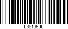 Código de barras (EAN, GTIN, SKU, ISBN): 'L8919500'