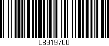Código de barras (EAN, GTIN, SKU, ISBN): 'L8919700'