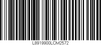 Código de barras (EAN, GTIN, SKU, ISBN): 'L8919900LCM2572'