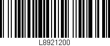Código de barras (EAN, GTIN, SKU, ISBN): 'L8921200'