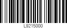 Código de barras (EAN, GTIN, SKU, ISBN): 'L9215000'
