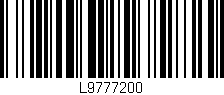 Código de barras (EAN, GTIN, SKU, ISBN): 'L9777200'