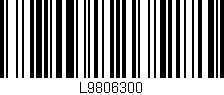 Código de barras (EAN, GTIN, SKU, ISBN): 'L9806300'