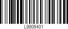 Código de barras (EAN, GTIN, SKU, ISBN): 'L9808401'