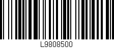 Código de barras (EAN, GTIN, SKU, ISBN): 'L9808500'